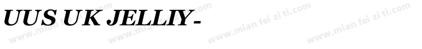 UUS UK JELLIY字体转换